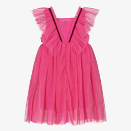 Rock Your Baby-Girls Pink Tulle Pleat Dress | Childrensalon Outlet