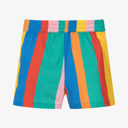 Rock Your Baby-Girls Rainbow Striped Cotton Shorts | Childrensalon Outlet