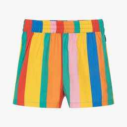 Rock Your Baby-Girls Rainbow Striped Cotton Shorts | Childrensalon Outlet