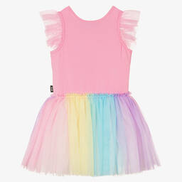 Rock Your Baby-Girls Rainbow Unicorn Cotton & Tulle Dress | Childrensalon Outlet