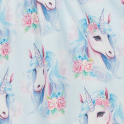 روك يور بيبي-فستان بطبعة يونيكورن لون أزرق | Childrensalon Outlet