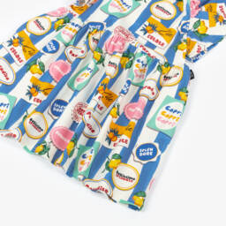 Rock Your Baby-فستان جيرسي مخطط أزرق وعاجي للبنات | Childrensalon Outlet