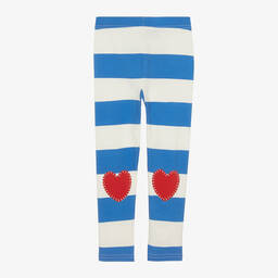 Rock Your Baby-Girls Striped Cotton Heart Leggings | Childrensalon Outlet
