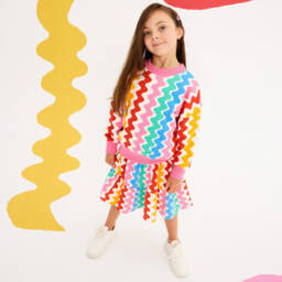 Rock Your Baby-Girls Vibrant Wavy Cotton Skirt | Childrensalon Outlet