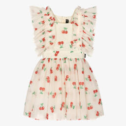 Rock Your Baby-فستان كريمي ساحر للبنات مزين بالكرز | Childrensalon Outlet