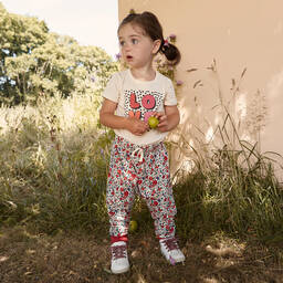 Rock Your Baby-Кремовая хлопковая футболка с надписью Love | Childrensalon Outlet