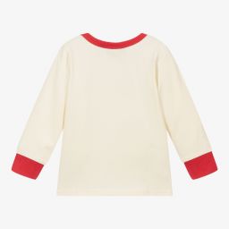 Rock Your Baby-Ivory & Red Jersey Top | Childrensalon Outlet