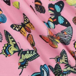 Rock Your Baby-Pink Cotton Butterfly Dress | Childrensalon Outlet