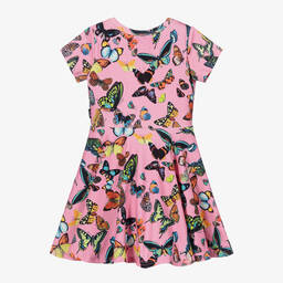 Rock Your Baby-Pink Cotton Butterfly Dress | Childrensalon Outlet