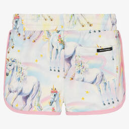 Rock Your Baby-Sorbet Unicorn Cotton Shorts | Childrensalon Outlet
