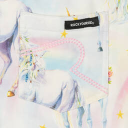 Rock Your Baby-Sorbet Unicorn Cotton Shorts | Childrensalon Outlet