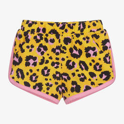 Rock Your Baby-Yellow Leopard Print Shorts | Childrensalon Outlet