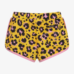 Rock Your Baby-Yellow Leopard Print Shorts | Childrensalon Outlet