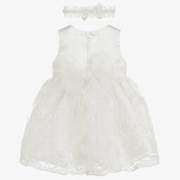 رومانو Princess-فستان تول لون عاجي للمولودات - قطعتين | Childrensalon Outlet