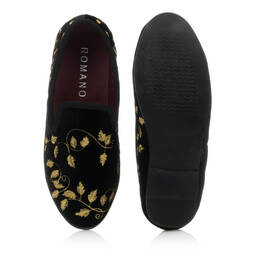 Romano-Embroidered Slipper Shoes | Childrensalon Outlet