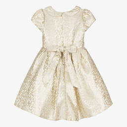 Romano-Girls Gold Jacquard Dress Set | Childrensalon Outlet