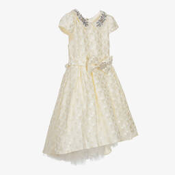 Romano Princess-Girls Ivory Jewelled Dress & Bag  | Childrensalon Outlet