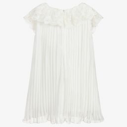 Romano Princess-فستان شيفون و دانتيل لون عاجي | Childrensalon Outlet