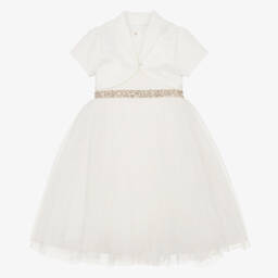 Romano-Girls Ivory Tulle Dress Set | Childrensalon Outlet