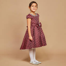Romano Princess-فستان جاكارد مزين بديامنتي - قطعتين | Childrensalon Outlet