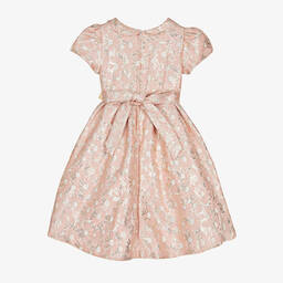 Romano-Girls Pink Floral Brocade Dress Set | Childrensalon Outlet