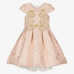 Roma e Toska Принцесса-Розовое жаккардовое платье для девочек | Childrensalon Outlet