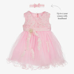 Romano-Girls Pink Tulle Dress Set | Childrensalon Outlet