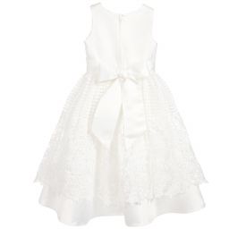 Romano Princess-فستان دانتيل لون أبيض مع حقيبة | Childrensalon Outlet