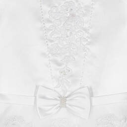 Roma e Toska-Белое церемониальное платье из тюля | Childrensalon Outlet