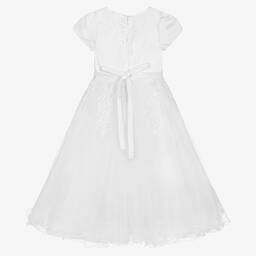 Roma e Toska-Белое церемониальное платье из тюля | Childrensalon Outlet