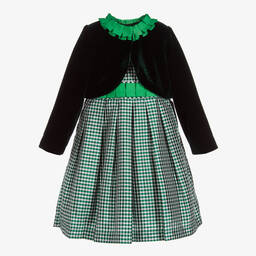 Romano Princess-Green 3 Piece Dress Set | Childrensalon Outlet
