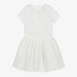 Roma e Toska Принцесса-Ivory Lace 3 Piece Outfit  | Childrensalon Outlet