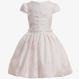 Romano Princess-فستان ساتان لون زهري مزين بديامنتي | Childrensalon Outlet