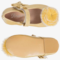Romano Princess-حذاء بوم-بوم لون ذهبي لامع | Childrensalon Outlet