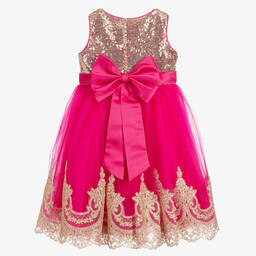 Romano Princess-Pink Sequin & Tulle Dress | Childrensalon Outlet