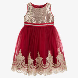 Roma e Toska Принцесса-Red Sequin & Tulle Dress | Childrensalon Outlet