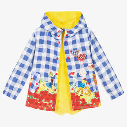 Rosalita Señoritas-Blue Check Lightweight Coat | Childrensalon Outlet
