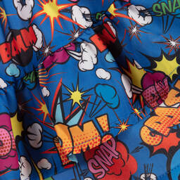 Rosalita Señoritas-Blue Comic Print Skirt  | Childrensalon Outlet
