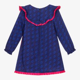 Rosalita Señoritas-Blue Floral & Flamingo Dress | Childrensalon Outlet
