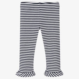 Rosalita Señoritas-Cropped Blue Stripe Leggings | Childrensalon Outlet