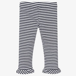 Rosalita Señoritas-Cropped Blue Stripe Leggings | Childrensalon Outlet