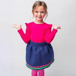Rosalita Señoritas-Girls Blue Bouclé Skirt | Childrensalon Outlet