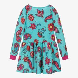 Rosalita Señoritas-Girls Blue Floral Jersey Dress | Childrensalon Outlet