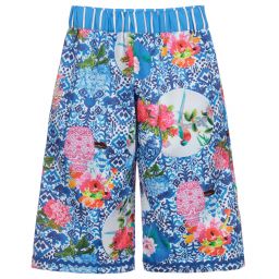 Rosalita Señoritas-Синие брюки с цветочным рисунком для девочек | Childrensalon Outlet