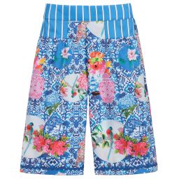 Rosalita Señoritas-Синие брюки с цветочным рисунком для девочек | Childrensalon Outlet