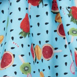 Rosalita Señoritas-Girls Blue Fruit Dress | Childrensalon Outlet