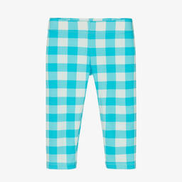 Rosalita Señoritas-ليغنغز قطن جيرسي لون أزرق وأبيض للبنات | Childrensalon Outlet