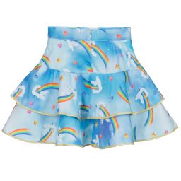 Rosalita Señoritas-Голубая юбка с радугами для девочек | Childrensalon Outlet