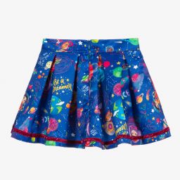 Rosalita Señoritas-Синяя юбка с космическим принтом для девочек | Childrensalon Outlet