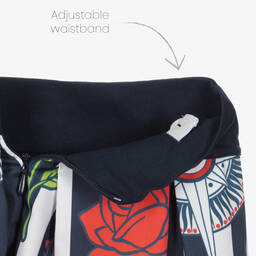 Rosalita Señoritas-Girls Blue Stripe Cotton Skirt | Childrensalon Outlet